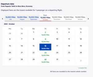 Air France Flying Blue Air Tahiti Partnership Tahiti to Bora Bora