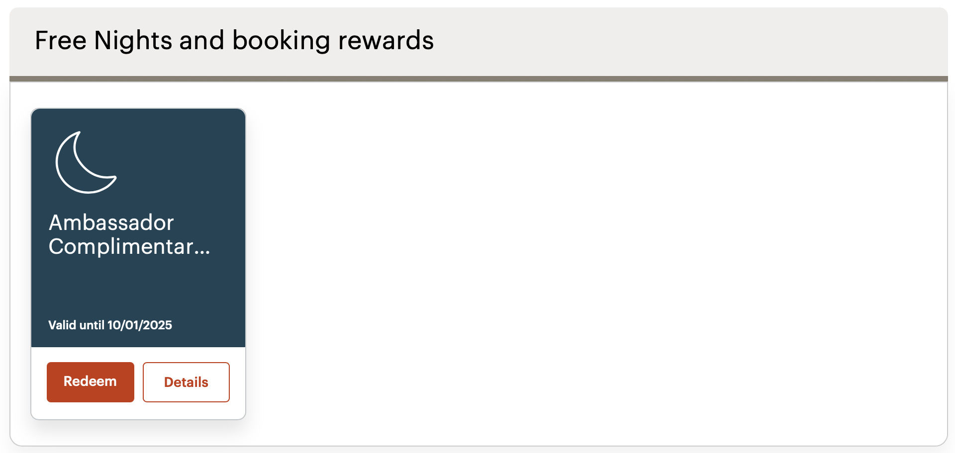 Free nights and booking rewards in your IHG account
