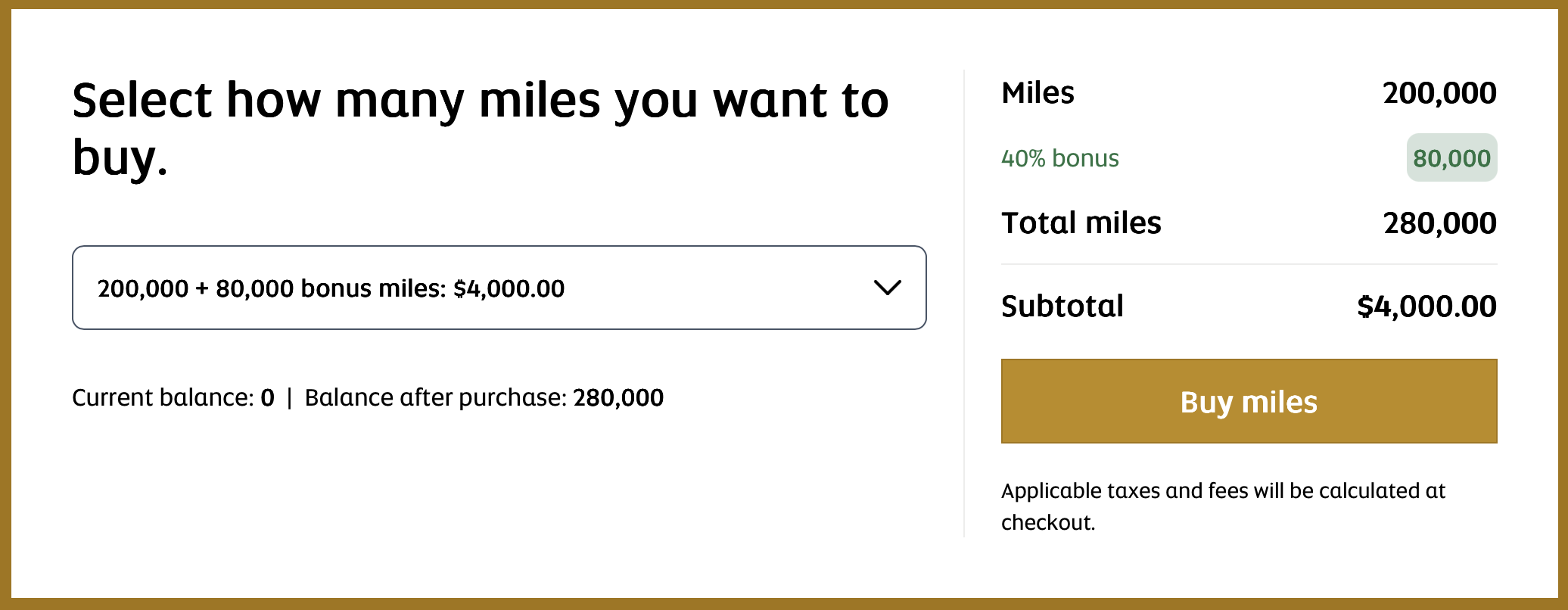 Buy Etihad Guest miles receipt.