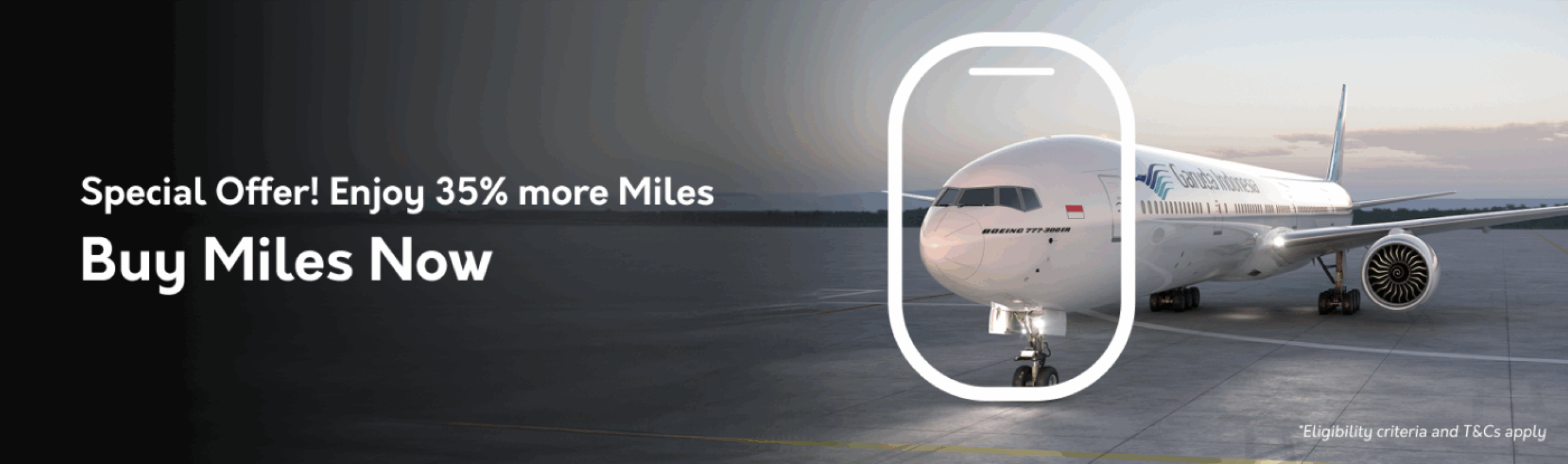 Garuda Indonesia mileage sale.