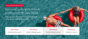 Banner image to buy Virgin points with up to a 60% bonus