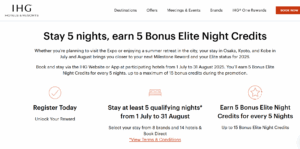 IHG promotion to earn up to 15 bonus elite night credits in Japan