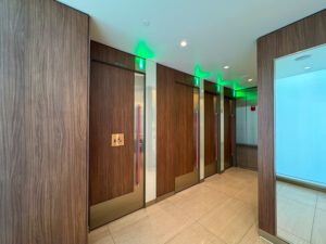 Delta One Lounge Seattle restrooms