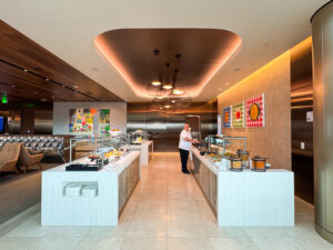 Delta Sky Club buffet area