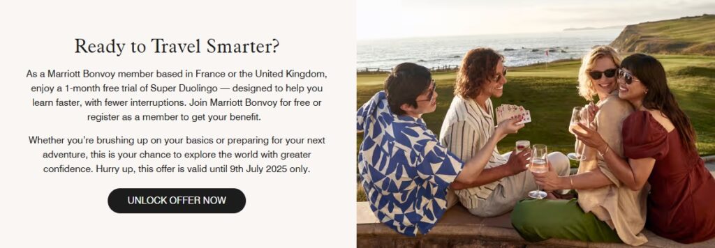 Marriott Duolingo Promotion