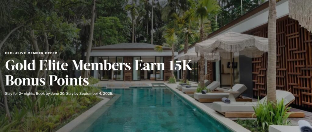 Marriott Homes & Villas 15,000 Points for Gold Elites Promotion