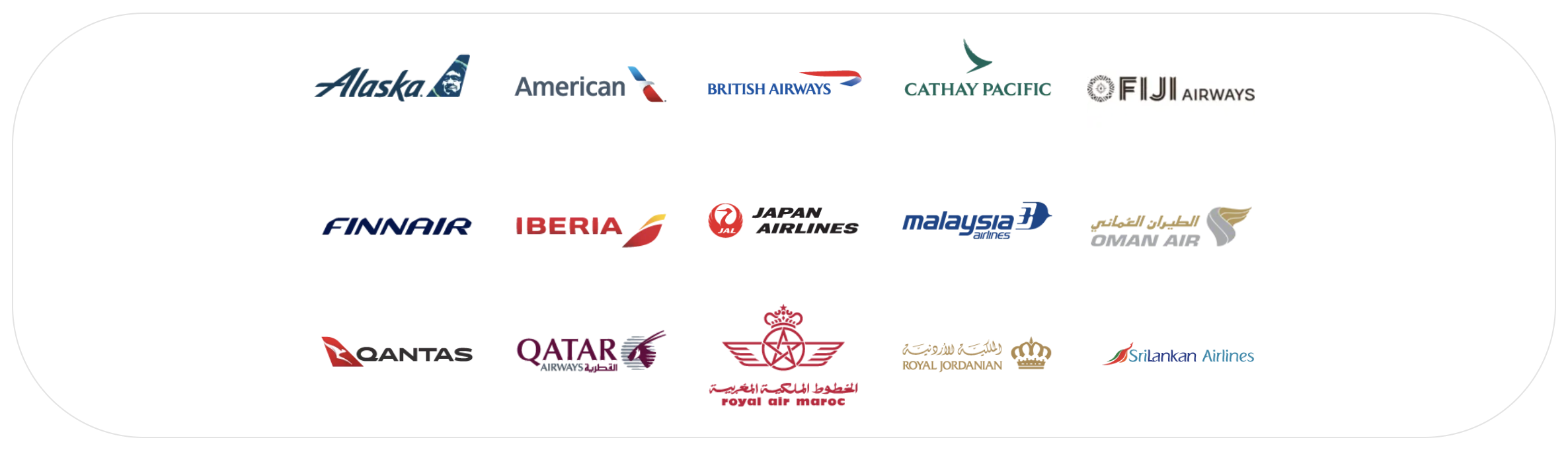 Oneworld member airlines