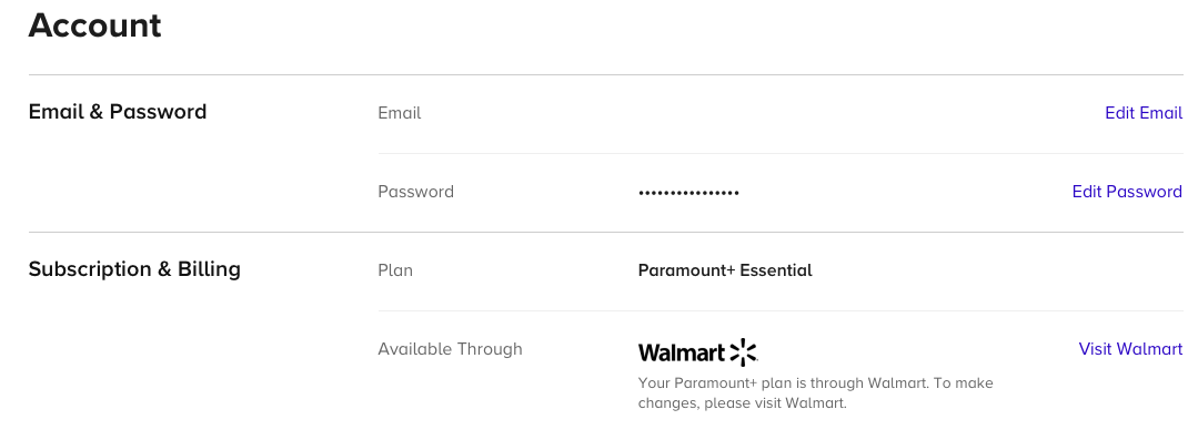 Paramount+ subscription