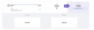 Avianca LifeMiles cost for Allegris from Chicago to Munich. 69k in business