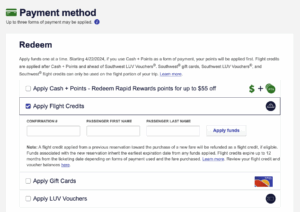 Redeeming flight credits is one way to pay for your Southwest flight.