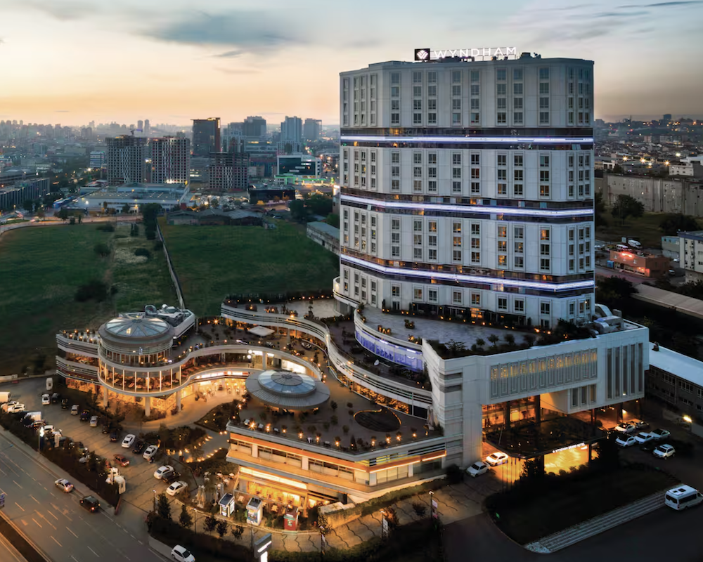 Wyndham Grand Istanbul Europe aerial view.
