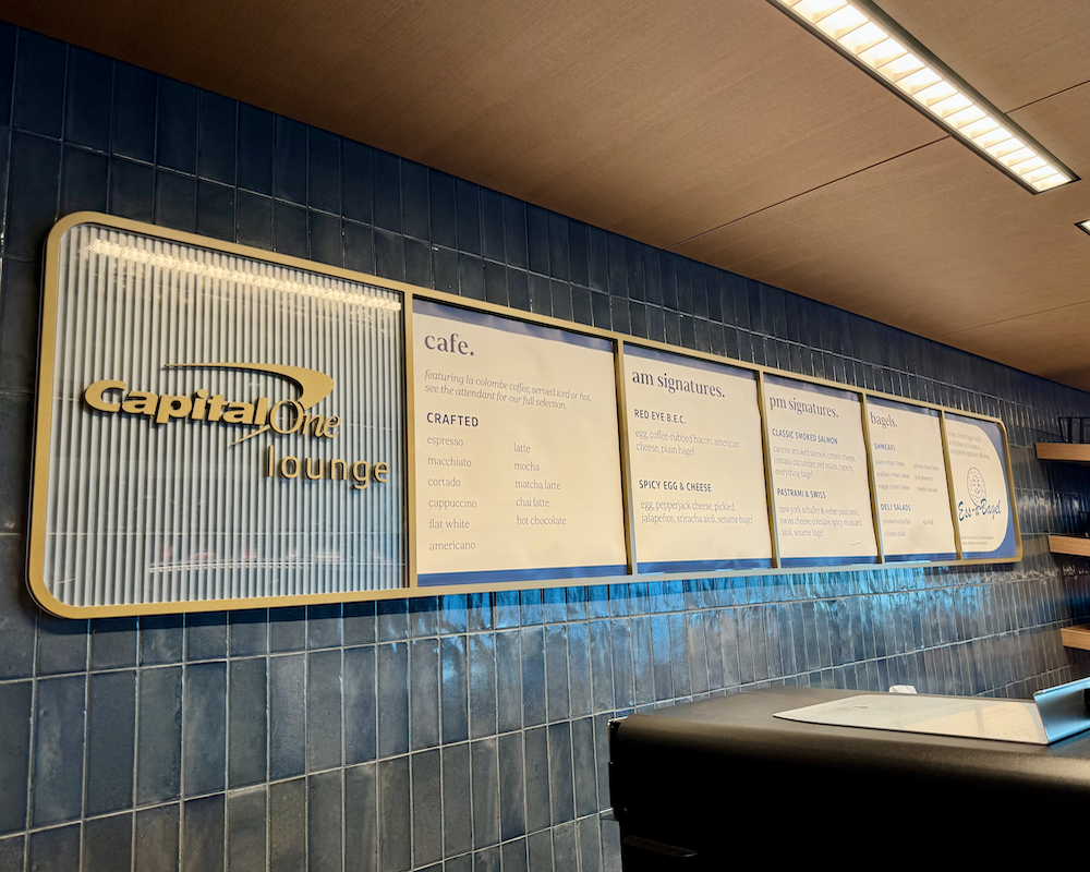 Capital One Lounge at JFK bodega menu