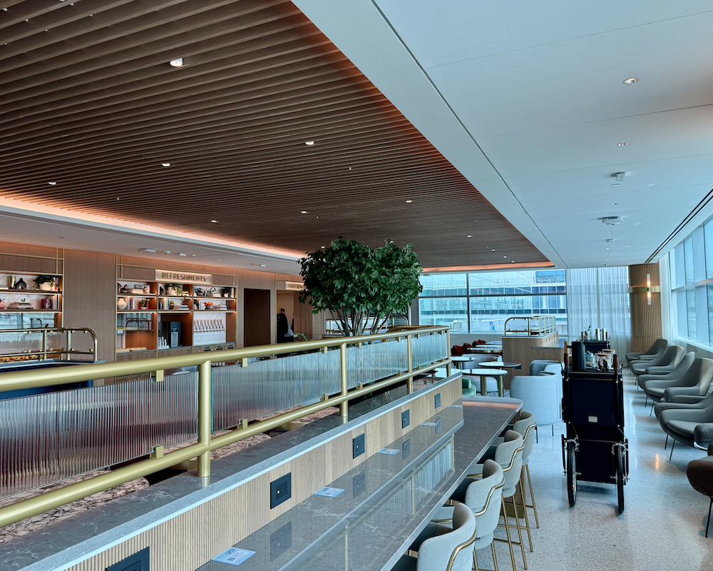 Capital One Lounge at JFK dining room.