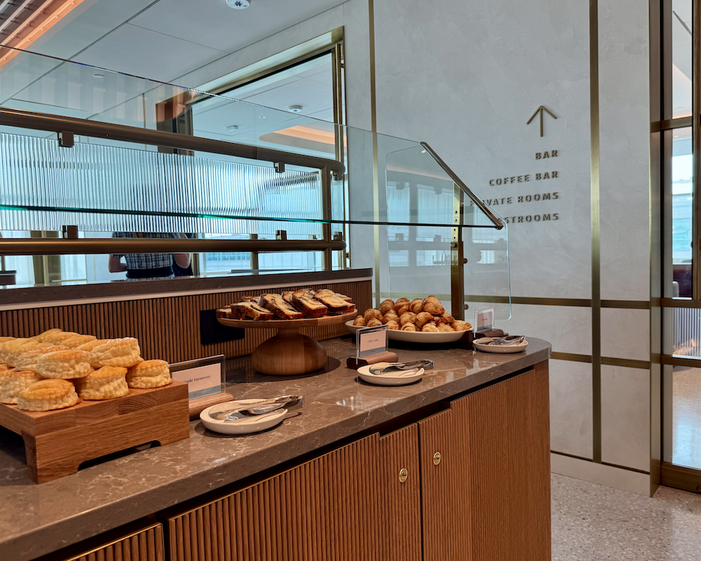Capital One Lounge at JFK dessert station.