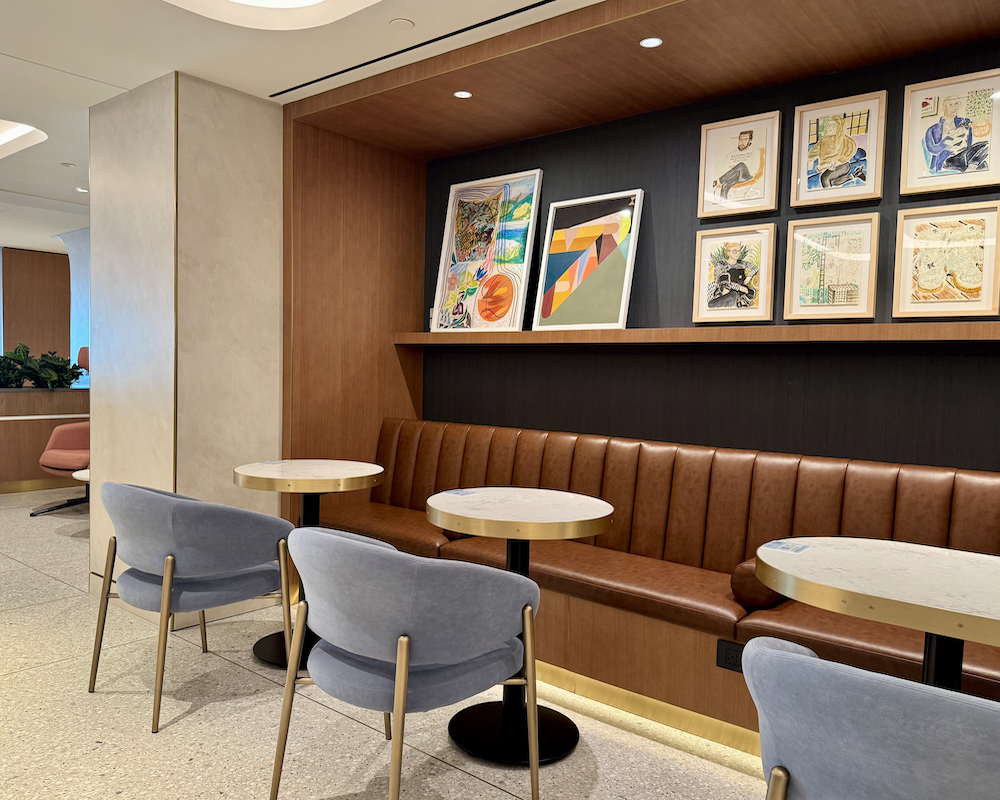 Capital One Lounge at JFK seating area.