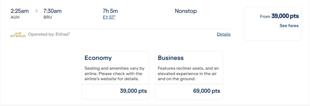 Abu Dhabi to Frankfurt on Etihad through JetBlue