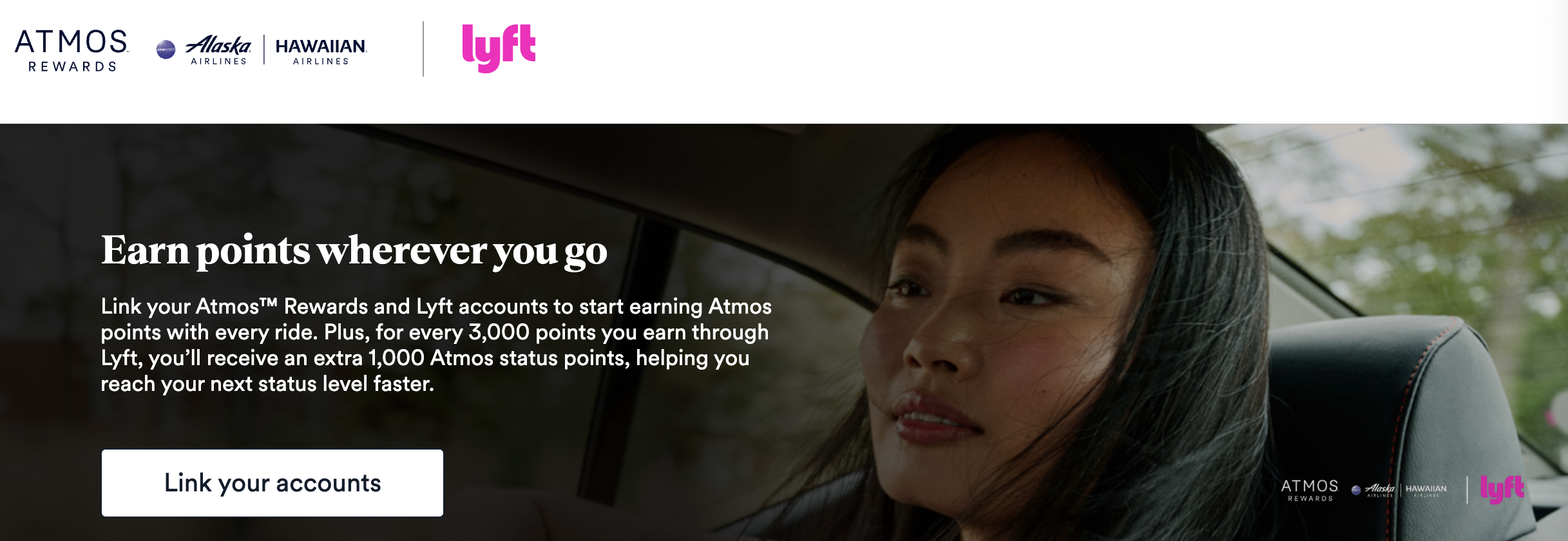 Lyft/Alaska partnership banner.
