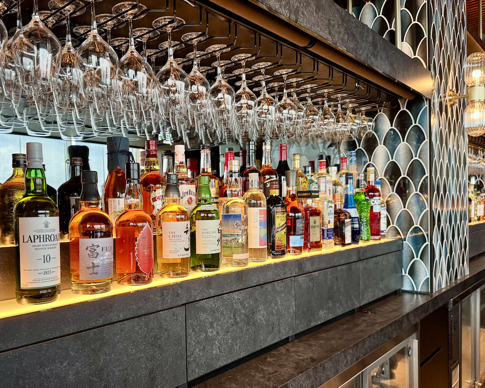 Amex Centurion HND bar bottles.