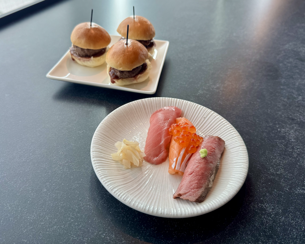 Amex Centurion HND nigiri and sliders.
