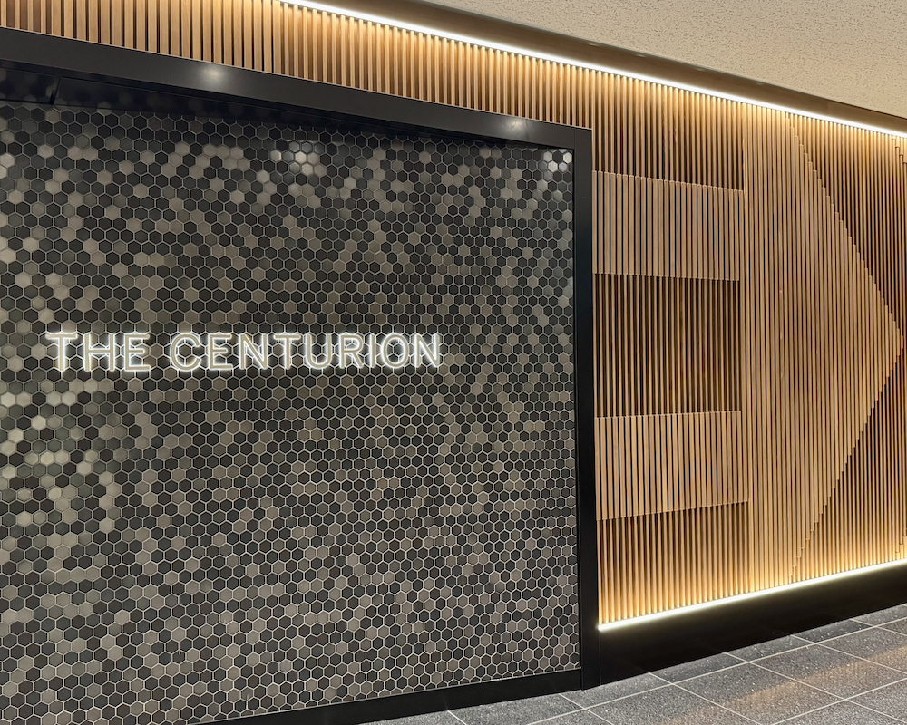 Amex Centurion Lounge at Tokyo Haneda entryway.