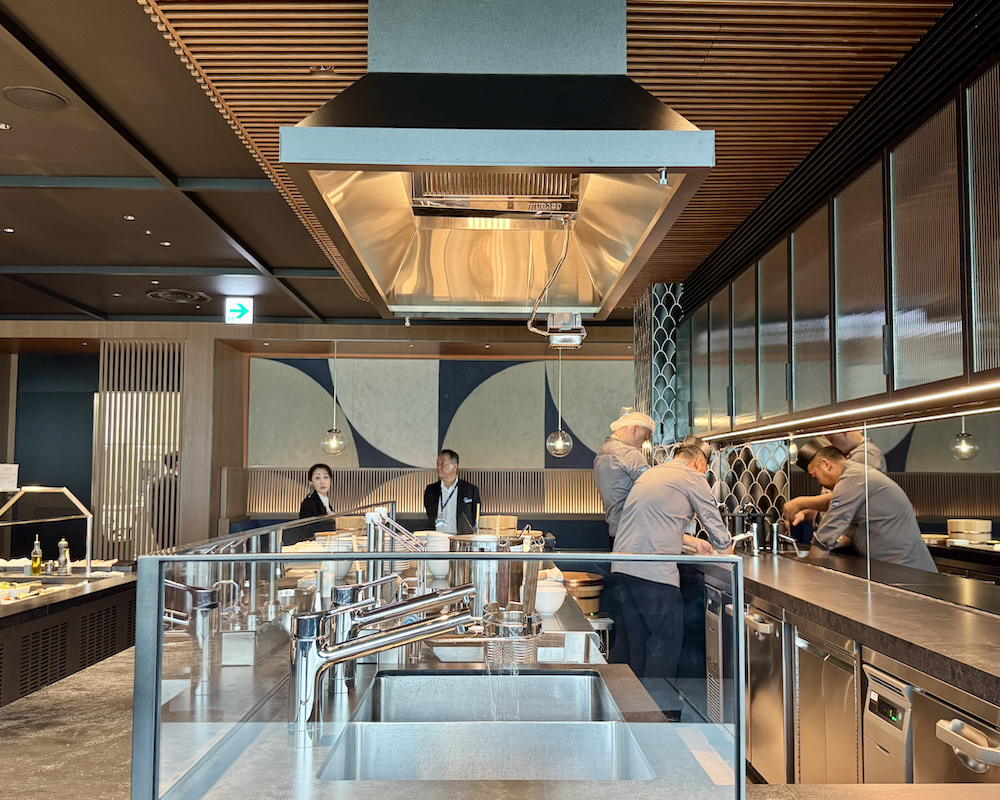 Amex Centurion Lounge at Tokyo Haneda kitchen
