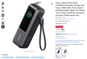 Anker power bank discounted for Amazon Prime Deal Days