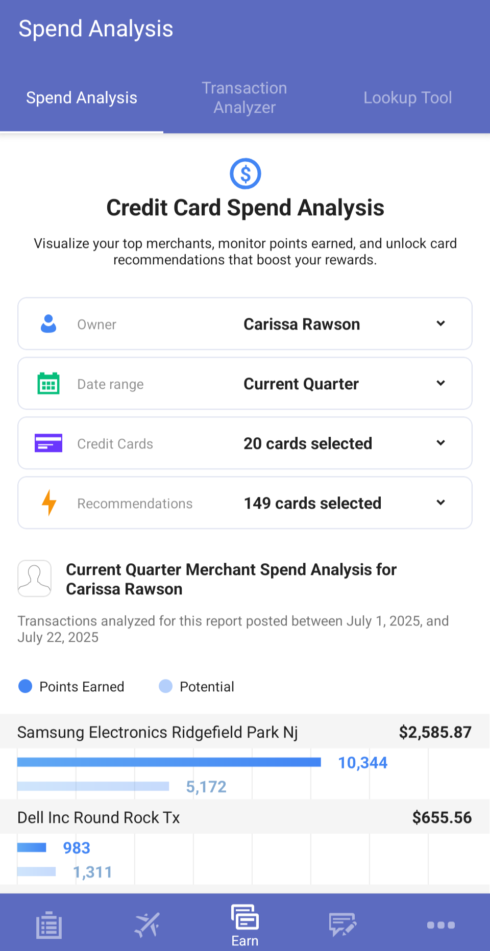 AwardWallet app