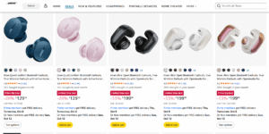 Bose noise-cancelling earbuds on sale on Amazon