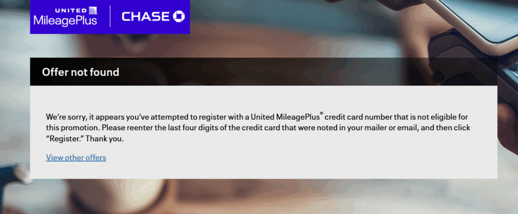 Chase United Digital Wallets Ineligibility