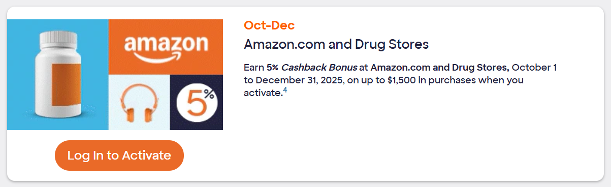 DISCOVER 5 CASH BACK CALENDAR visual data 2