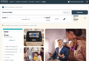 Etihad Guest redemption on Azul from Orlando to Sao Paulo