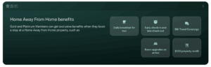 Screenshot of Bilt's website showing Home Away from Home perks