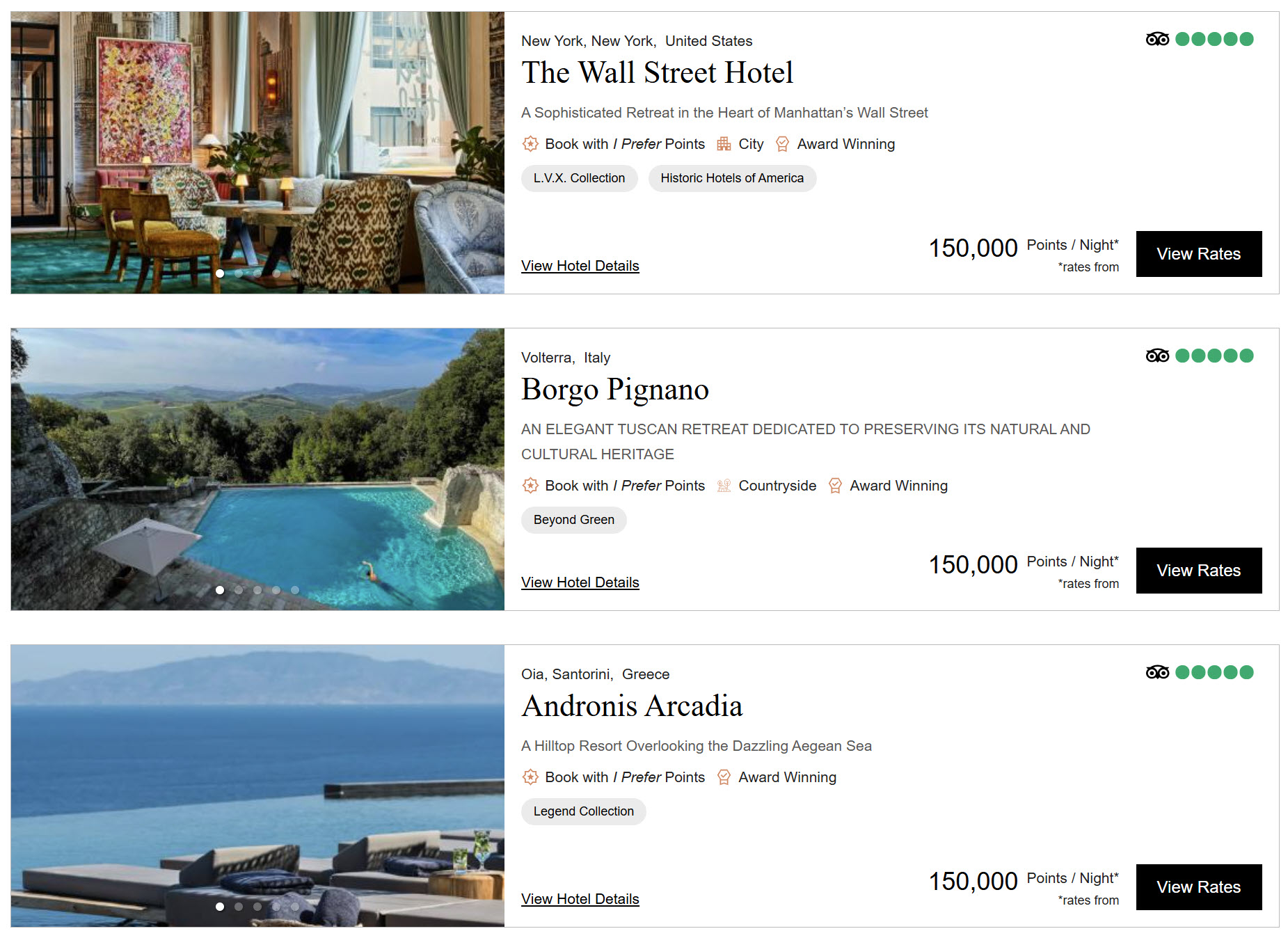 I prefer 150k Hotels