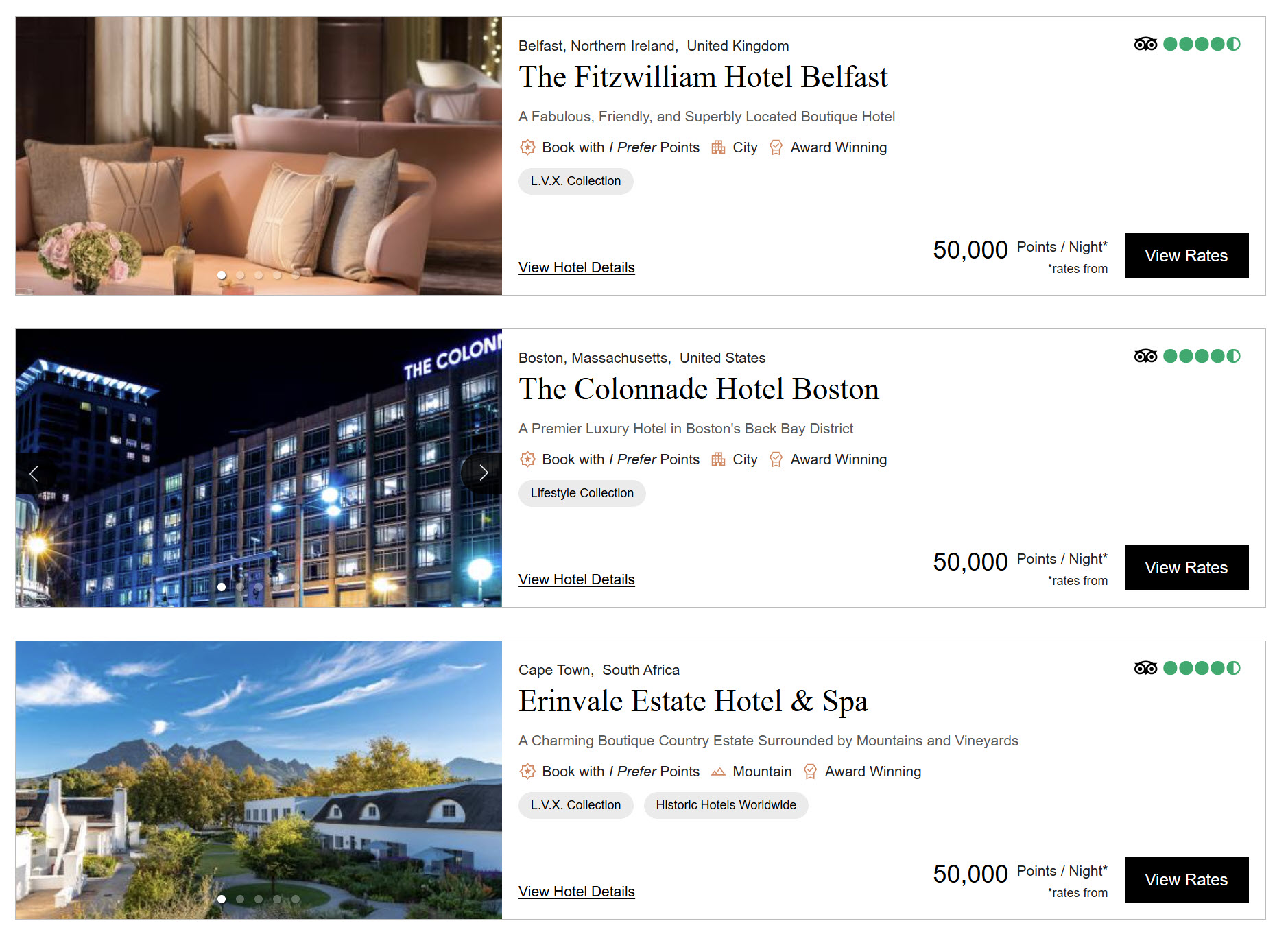 I prefer 50k Hotels