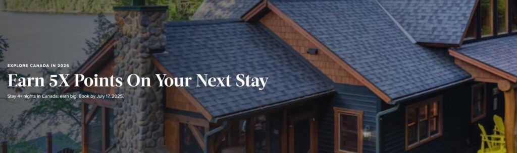 Marriott Homes and Villas 5X Points in Canada June 2025 Promotion