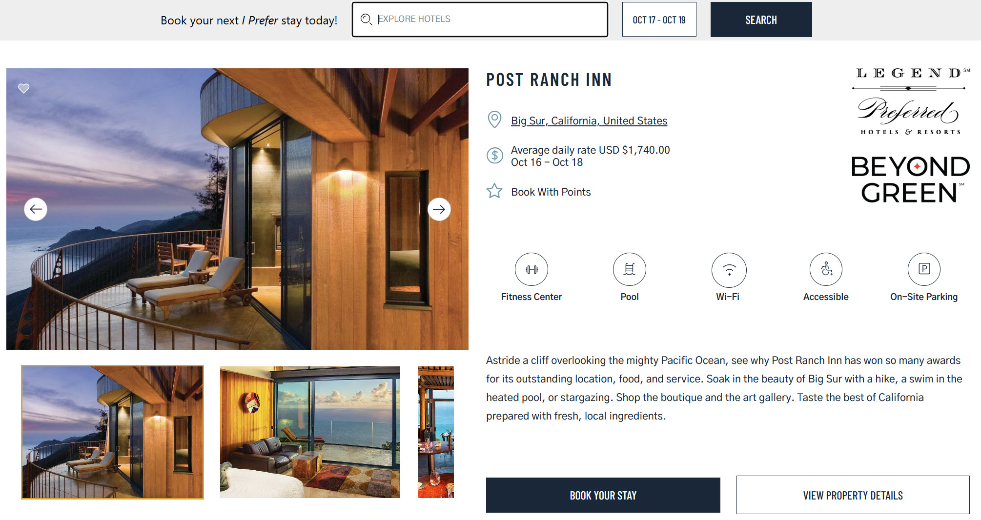 Post Ranch Inn Big Sur