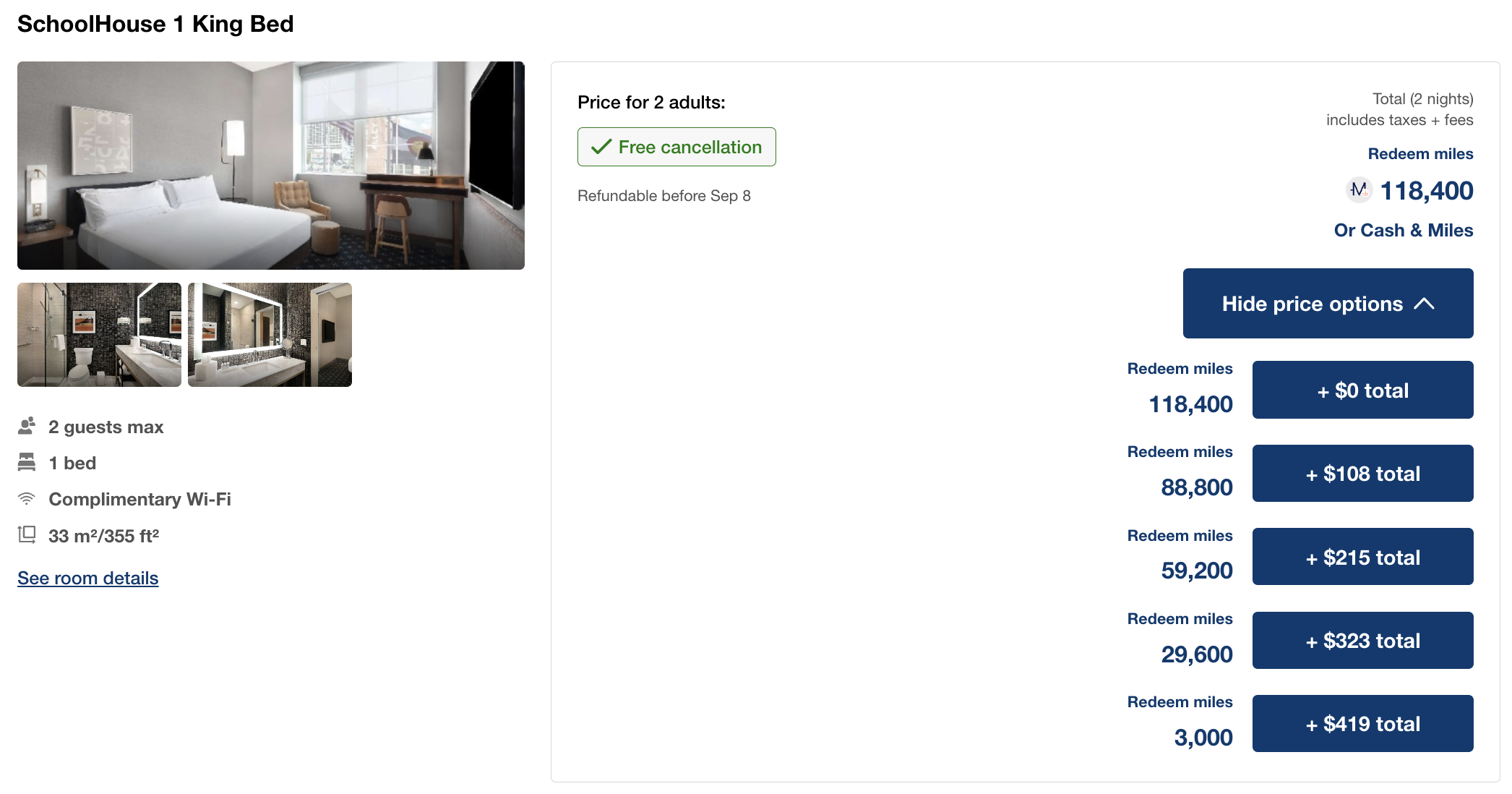 Options to redeem Lufthansa miles through Hotels & Cars