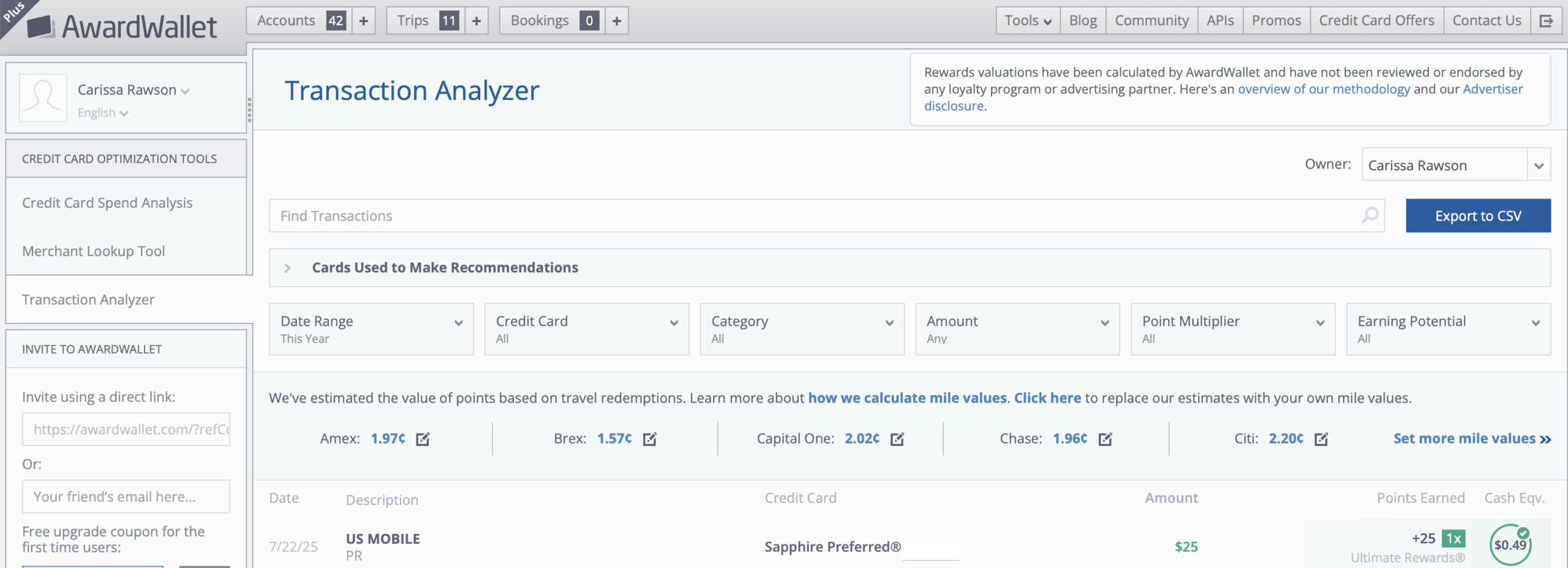 Transaction Analyzer