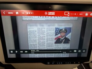 Photo of Turkish Airlines in-flight entertainment censorship of the word gay