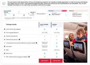 Turkish Airlines flight search results from Cairo to Melbourne