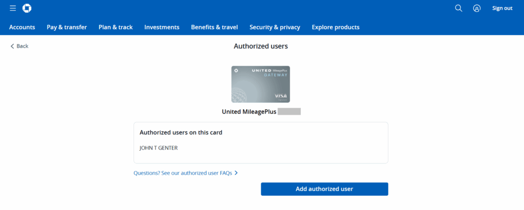 United Card Add User Bonus Miles Promotion