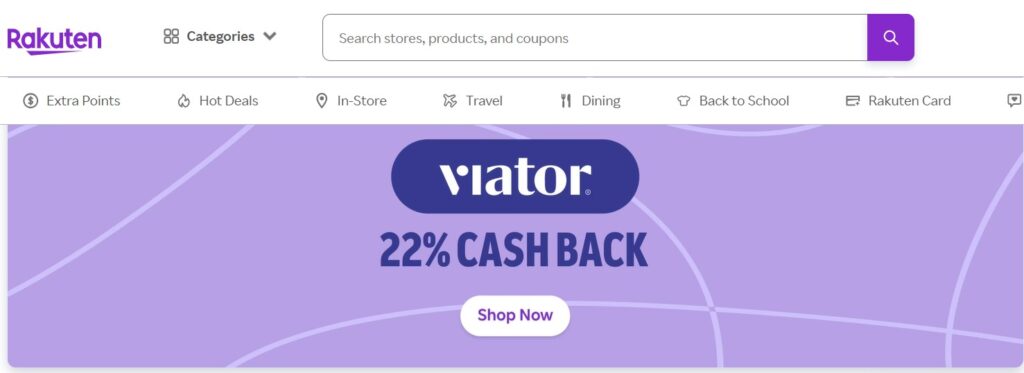 Viator deal on rakuten