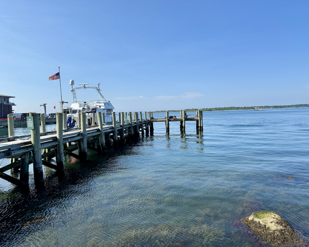 Photo of a dock at Woods Hole, MA