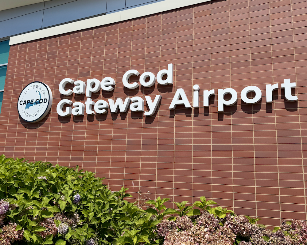 Cape Cod Gateway Airport sign.