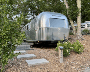 AutoCamp Cape Cod Airstream campsite.
