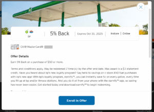Citi Merchant Offer for BP