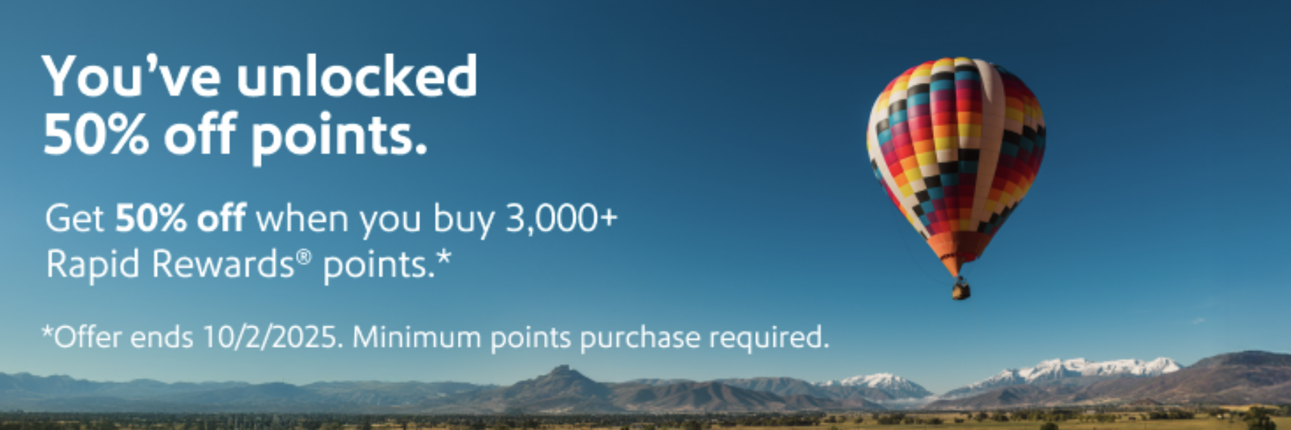 Buy Southwest points with a discount.