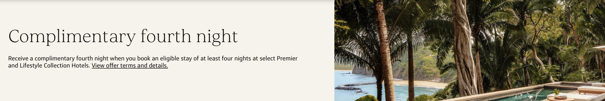 Capital One Travel 4th Night Free benefit