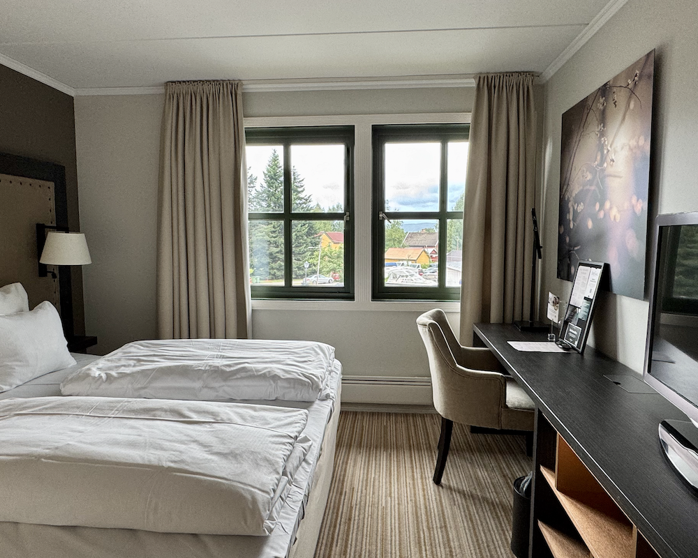 Clarion Oslo Airport Hotel room.