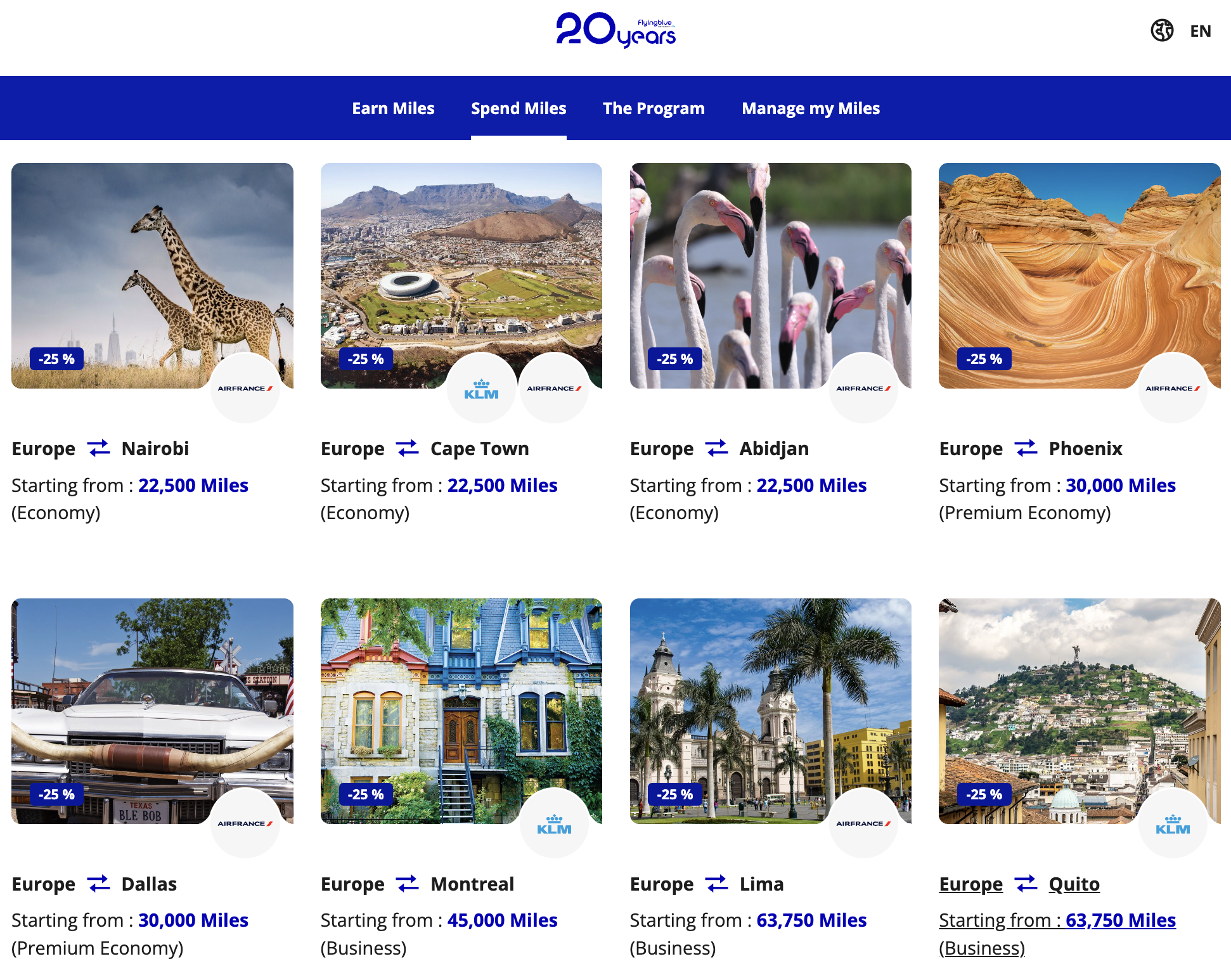 Flying Blue Promo Rewards for August 2025